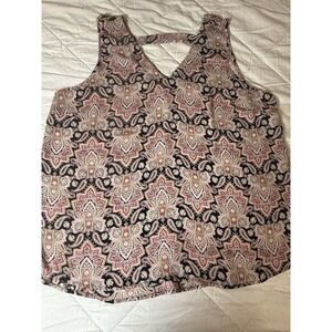 Maurices Plus Size Paisley Sleeveless Tank Top Women's Size 1 Boho Blouse